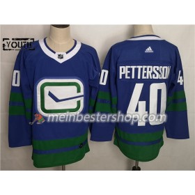 Vancouver Canucks Elias Pettersson 40 Alternate Adidas 2019-2020 Blau Trikot Authentic - Kinder